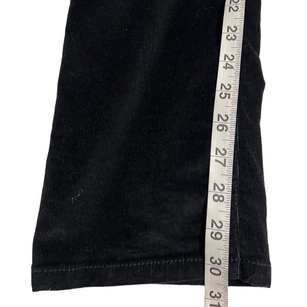 J. Jill Women's Pant Black Corduroy Size 6 Straight Leg Waist 30" - Picture 7 of 7